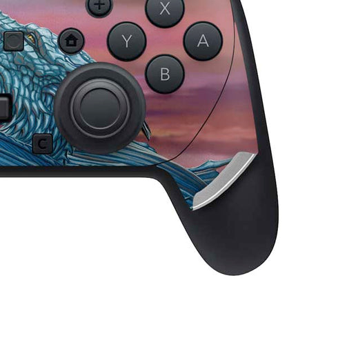 Dragon and the Wolf by Ed Beard Jr Nintendo Switch 2 (2025) Pro Controller Skin