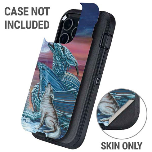Dragon and the Wolf by Ed Beard Jr Otterbox Defender iPhone Skin