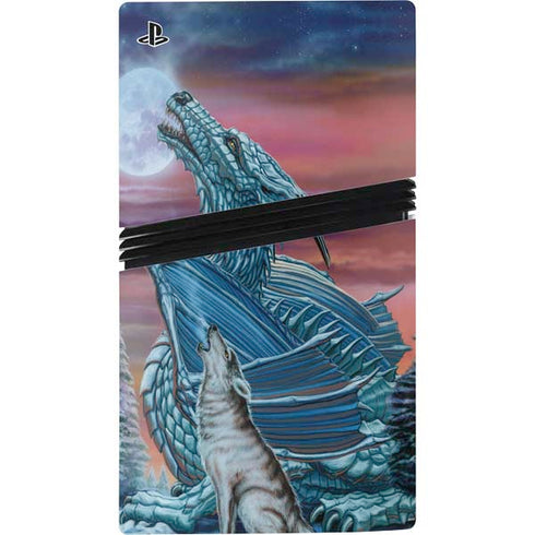 Dragon and the Wolf by Ed Beard Jr PS5 Pro Console Skin