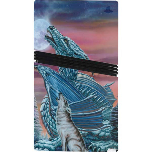 Dragon and the Wolf by Ed Beard Jr PS5 Pro Console Skin
