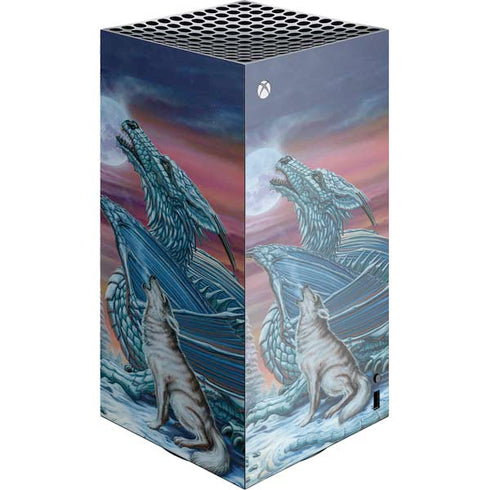 Dragon and the Wolf by Ed Beard Jr XBox Series X Digital Edition Console Skin