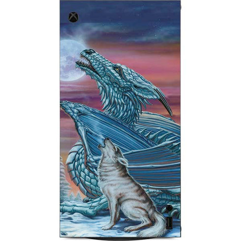 Dragon and the Wolf by Ed Beard Jr XBox Series X Digital Edition Console Skin