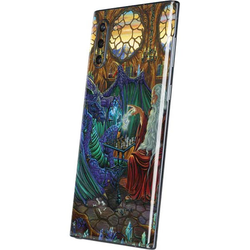 Dragon and Wizard Playing Chess by Ed Beard Jr Galaxy Note 10 Skin