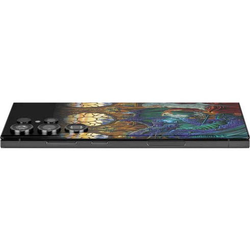 Dragon and Wizard Playing Chess by Ed Beard Jr Galaxy Skins