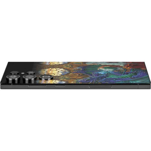 Dragon and Wizard Playing Chess by Ed Beard Jr Galaxy S25 Ultra Skin