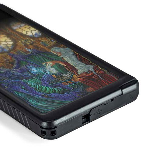 Dragon and Wizard Playing Chess by Ed Beard Jr Galaxy S24 Ultra Waterproof Case