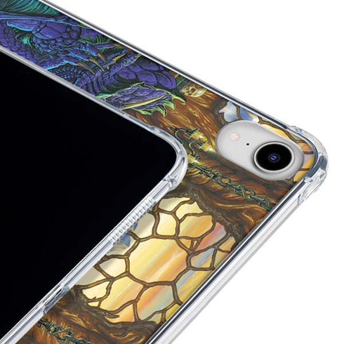 Dragon and Wizard Playing Chess by Ed Beard Jr iPad 11th Gen (2025) Clear Case