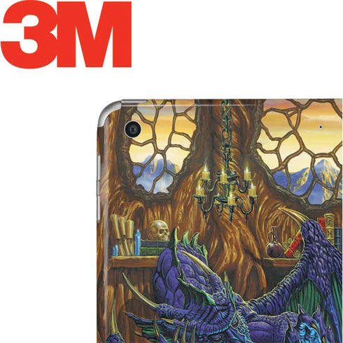 Dragon and Wizard Playing Chess by Ed Beard Jr Apple iPad Skin