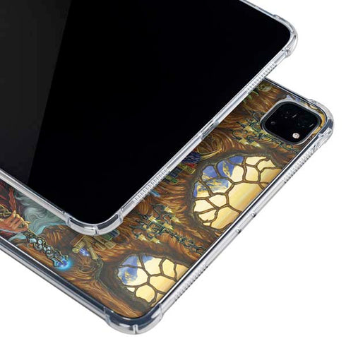 Dragon and Wizard Playing Chess by Ed Beard Jr iPad Pro 11in (2024) Clear Case