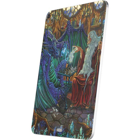 Dragon and Wizard Playing Chess by Ed Beard Jr iPad Pro 13in M4 (2024) Skin