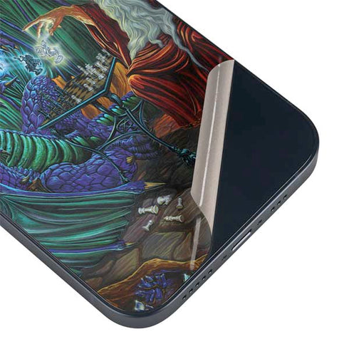 Dragon and Wizard Playing Chess by Ed Beard Jr iPhone Skins