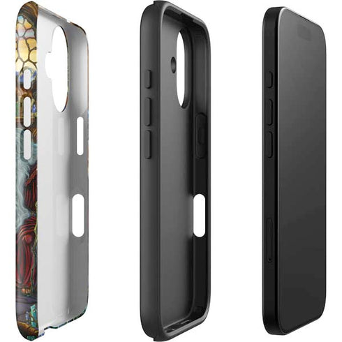 Dragon and Wizard Playing Chess by Ed Beard Jr iPhone 16 Impact Case