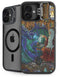 Dragon and Wizard Playing Chess by Ed Beard Jr iPhone 16 Plus Kickstand Case