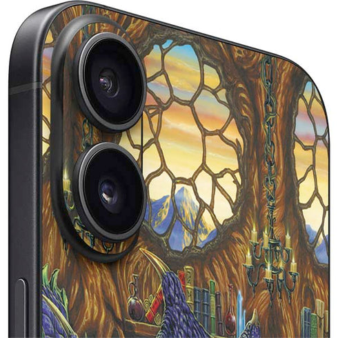 Dragon and Wizard Playing Chess by Ed Beard Jr iPhone 16 Plus Skin