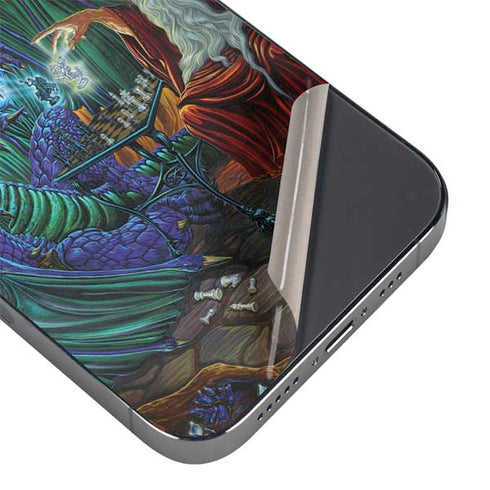Dragon and Wizard Playing Chess by Ed Beard Jr iPhone 16 Pro Skin