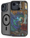 Dragon and Wizard Playing Chess by Ed Beard Jr iPhone 16e Kickstand Case