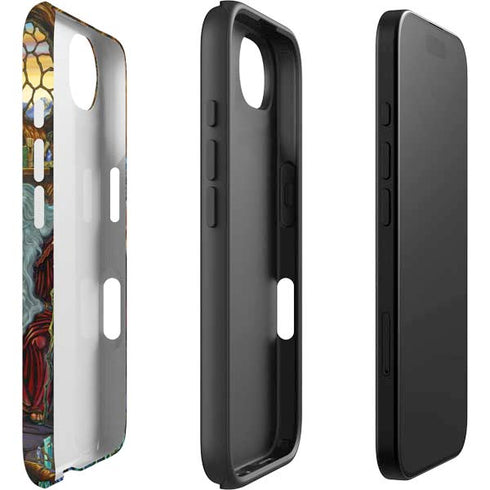Dragon and Wizard Playing Chess by Ed Beard Jr iPhone 16e Impact Case