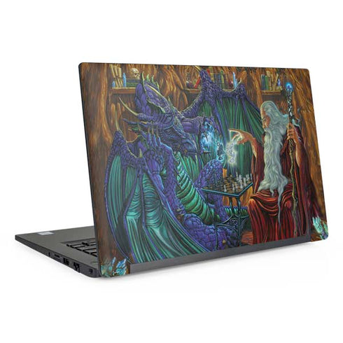 Dragon and Wizard Playing Chess by Ed Beard Jr Dell Latitude Skin