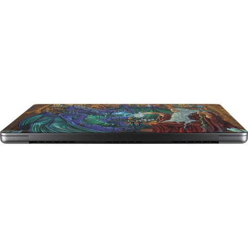 Dragon and Wizard Playing Chess by Ed Beard Jr Apple MacBook Pro 14-inch Skin