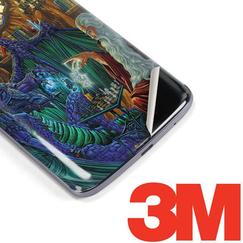 Dragon and Wizard Playing Chess by Ed Beard Jr Moto E5 Plus Skin