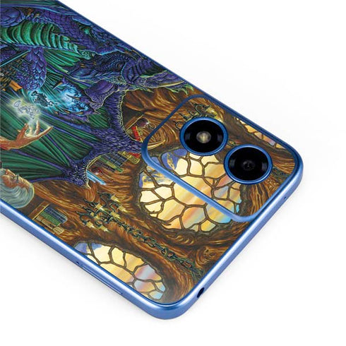 Dragon and Wizard Playing Chess by Ed Beard Jr Moto G Play 4G (2024) Skin