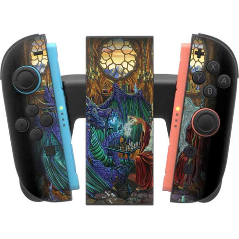 Dragon and Wizard Playing Chess by Ed Beard Jr Nintendo Switch 2 (2025) Joy-Con Controller Skin