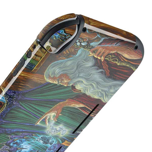 Dragon and Wizard Playing Chess by Ed Beard Jr Nintendo Switch Lite Skin