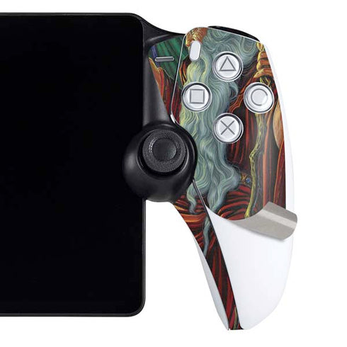 Dragon and Wizard Playing Chess by Ed Beard Jr PlayStation Portal Remote Player Skin