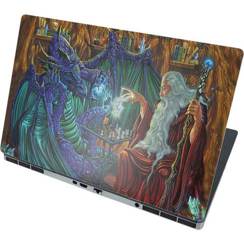 Dragon and Wizard Playing Chess by Ed Beard Jr Dell Precision Skin