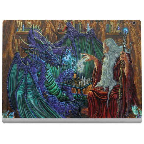 Dragon and Wizard Playing Chess by Ed Beard Jr Surface Book 2 13.5in Skin