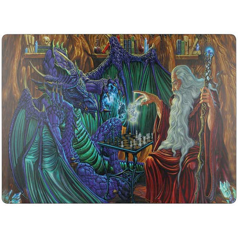 Dragon and Wizard Playing Chess by Ed Beard Jr Surface Laptop 7 15in Skin