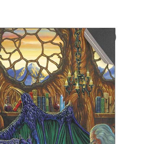 Dragon and Wizard Playing Chess by Ed Beard Jr XBox Series X Digital Edition Console Skin