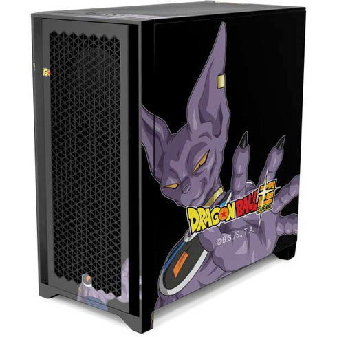 Dragon Ball Super Beerus Portrait Corsair 4000D Tempered Glass Mid-Tower ATX Case Skin