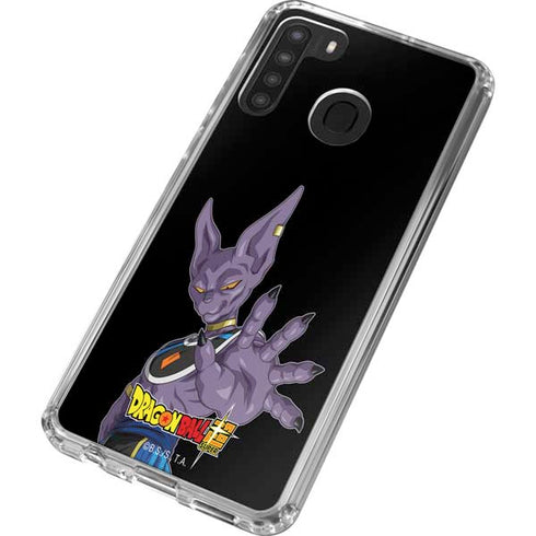 Dragon Ball Super Beerus Portrait Galaxy A21 Clear Case