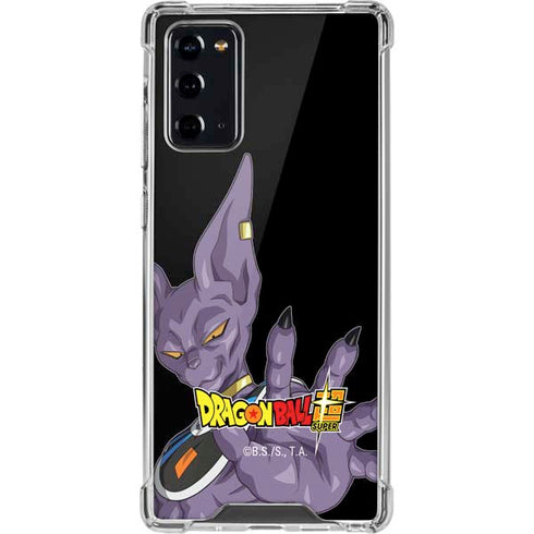 Dragon Ball Super Beerus Portrait Galaxy Note20 5G Clear Case