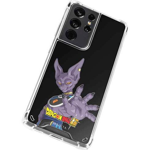 Dragon Ball Super Beerus Portrait Galaxy S21 Ultra 5G Clear Case