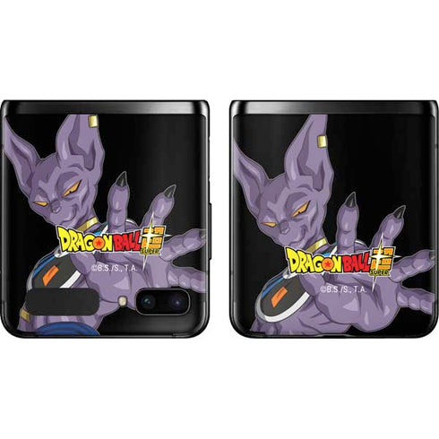 Dragon Ball Super Beerus Portrait Galaxy Z Flip Skin