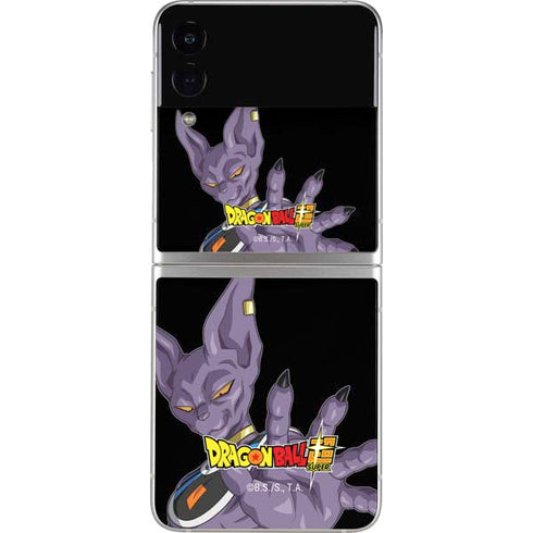 Dragon Ball Super Beerus Portrait Galaxy Z Flip3 5G Skin