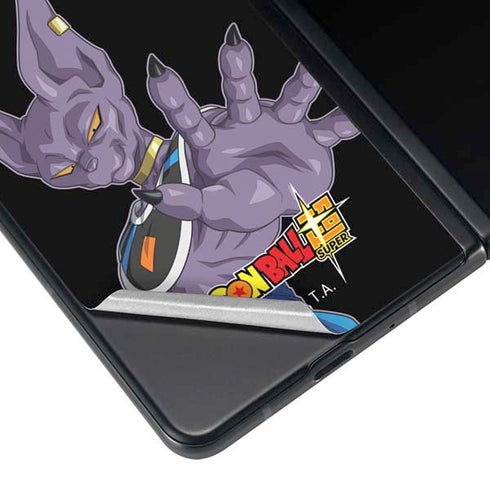 Dragon Ball Super Beerus Portrait Galaxy Z Fold3 5G Skin
