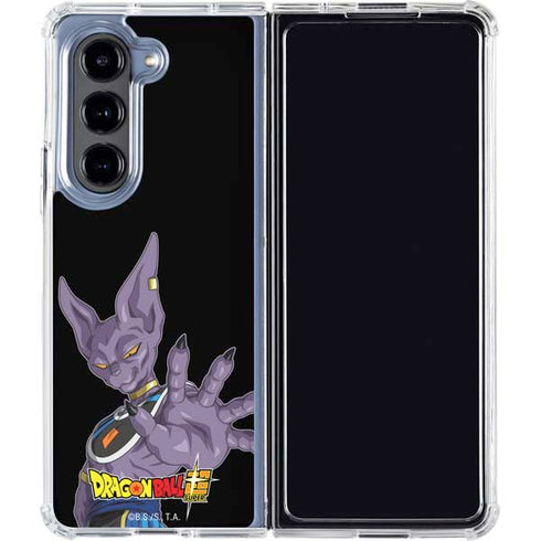 Dragon Ball Super Beerus Portrait Galaxy Z Fold5 5G Clear Case