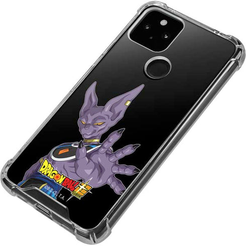 Dragon Ball Super Beerus Portrait Google Pixel 5 Clear Case