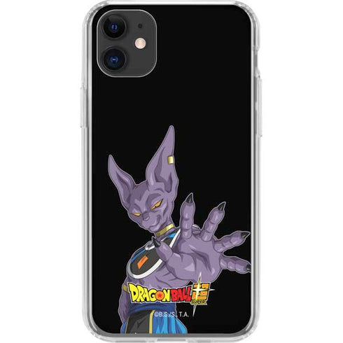 Dragon Ball Super Beerus Portrait iPhone 11 Clear Case