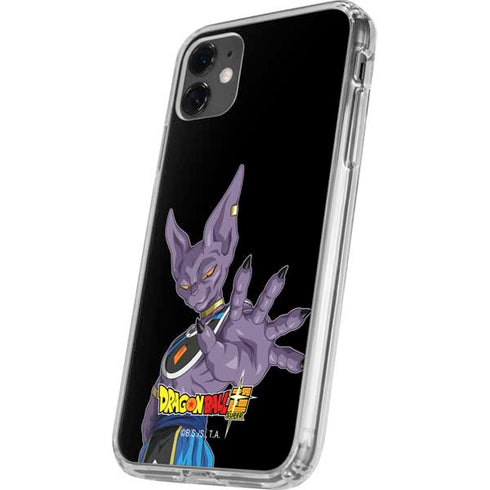Dragon Ball Super Beerus Portrait iPhone 11 Clear Case
