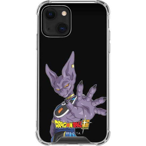 Dragon Ball Super Beerus Portrait iPhone 13 Mini Clear Case