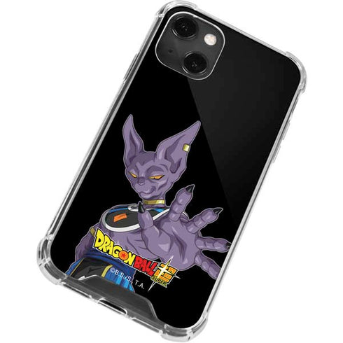 Dragon Ball Super Beerus Portrait iPhone 13 Mini Clear Case