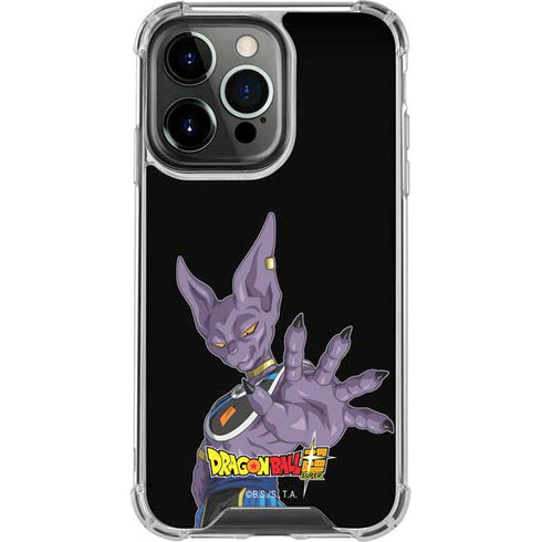 Dragon Ball Super Beerus Portrait iPhone 13 Pro Clear Case