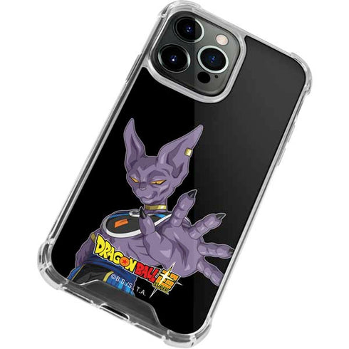 Dragon Ball Super Beerus Portrait iPhone 13 Pro Clear Case
