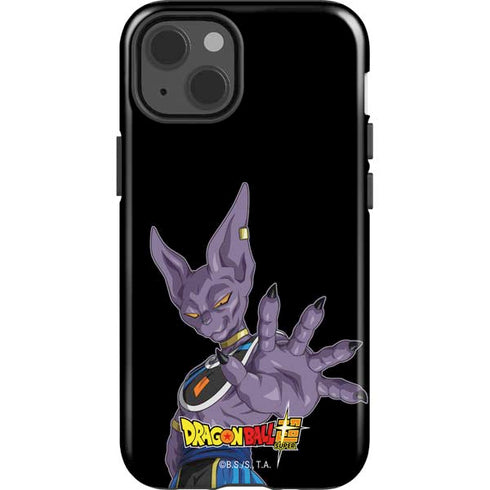 Dragon Ball Super Beerus Portrait iPhone 15 Plus Impact Case