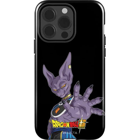 Dragon Ball Super Beerus Portrait iPhone 15 Pro Impact Case