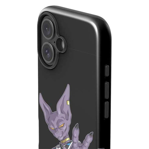 Dragon Ball Super Beerus Portrait iPhone 16 Plus Impact Case